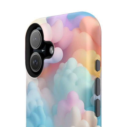 Colorful Cloud Magnetic Phone Cases, Vibrant Tough Cases, Cute Phone Covers, Cloud Art Cases, Rainbow Phone Accessories