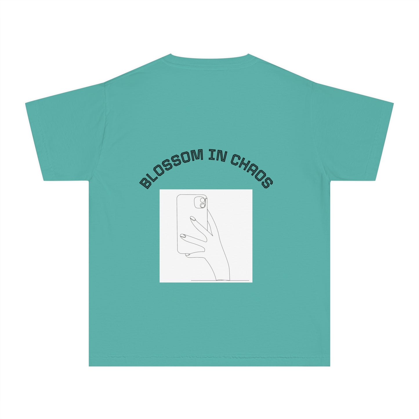 Flower Power Youth Tee -Summer Shirt, Beachwear, Cute Graphic Tee, Gift for Teens, Vivid Colors