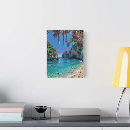 Inspirational Beach Canvas Art | Motivational Wall Décor, Beach House Art, Gift for Her, Positive Quote