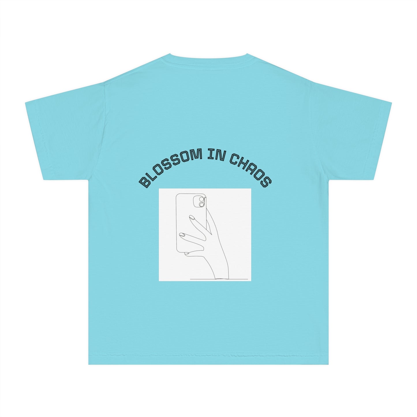 Flower Power Youth Tee -Summer Shirt, Beachwear, Cute Graphic Tee, Gift for Teens, Vivid Colors