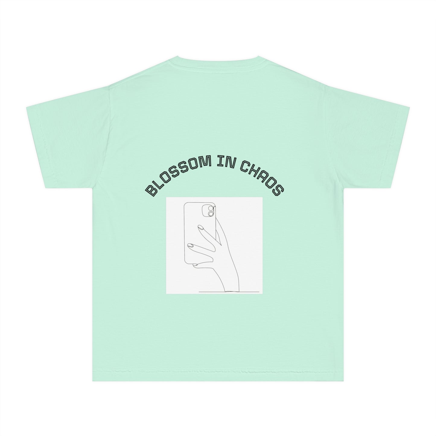 Flower Power Youth Tee -Summer Shirt, Beachwear, Cute Graphic Tee, Gift for Teens, Vivid Colors