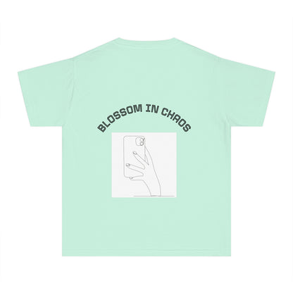 Flower Power Youth Tee -Summer Shirt, Beachwear, Cute Graphic Tee, Gift for Teens, Vivid Colors